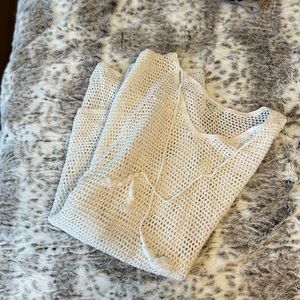 Aerie XS/S crochet swim cover up - White